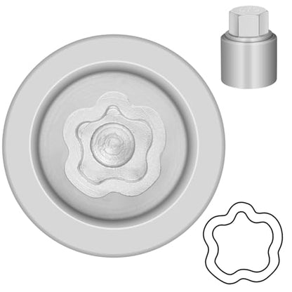 075 Wheel Locking Nut Key for Nissan Infiniti, 21mm Lock Bolt Inner Dia Wheel Anti-Theft Lug Nut Hand Repair Removal Tool - size: socket 075
