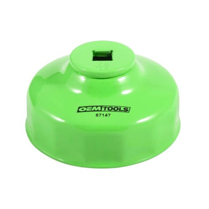 OEMTOOLS 87147 76 Millimeter and 14 Flute Oil Filter Wrench | 76 mm 14 Flute Oil Filter Wrench, Fits 3/8" Ratchet, Non-Slip Grip, Rust-Resistant - style: 76 mm 14 Flute
