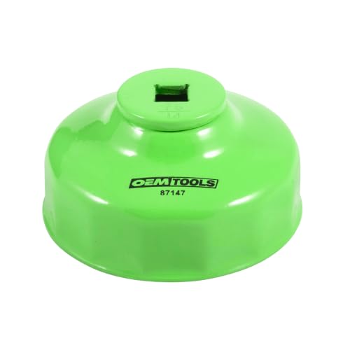 OEMTOOLS 87147 76 Millimeter and 14 Flute Oil Filter Wrench | 76 mm 14 Flute Oil Filter Wrench, Fits 3/8" Ratchet, Non-Slip Grip, Rust-Resistant - style: 76 mm 14 Flute