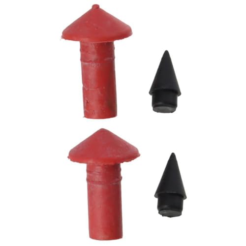 BYOBYO 180pcs Mushroom Shaped Tire Repair Insert Plugs Kits, Red Black Universal Rubber Replacement Sockets Tool for Motorcycle Tires