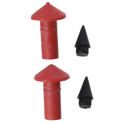 BYOBYO 180pcs Mushroom Shaped Tire Repair Insert Plugs Kits, Red Black Universal Rubber Replacement Sockets Tool for Motorcycle Tires