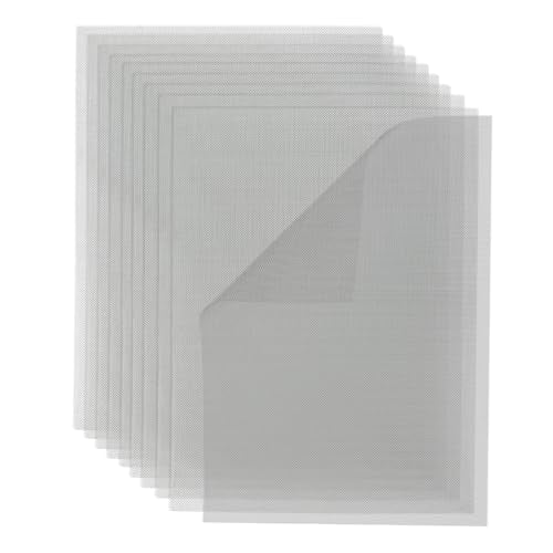 Mikako 10PCS Welding Mesh, 5.9" x 7.9" Plastic Reinforcing Stainless Steel Wire Mesh Screen for Thermoplastic Repair, Silver Welder Screen, Plastic Welding Kit for Bumper Kayak Car Repairing (Large) - size: Large