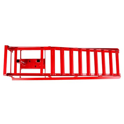 2 Pack Car Ramps 5T 10000lbs Car Ramps for Oil Changes Hydraulic Low Profile Car Lift Service Ramps Truck Trailer Portable Car Ramps for DIY Repair Stores Auto Beauty Stores,Red - size: Red