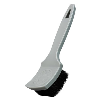 Chemical Guys, The Nifty Interior Detailing Brush, Synthetic Bristle Scrub Tool for Car Carpet Floor Mats Upholstery Trunk Liners, Auto Cabin Cleaning Brush with Ergonomic Short Handle - Grey - size: 1 Pack