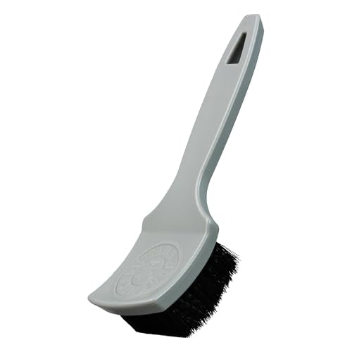 Chemical Guys, The Nifty Interior Detailing Brush, Synthetic Bristle Scrub Tool for Car Carpet Floor Mats Upholstery Trunk Liners, Auto Cabin Cleaning Brush with Ergonomic Short Handle - Grey - size: 1 Pack