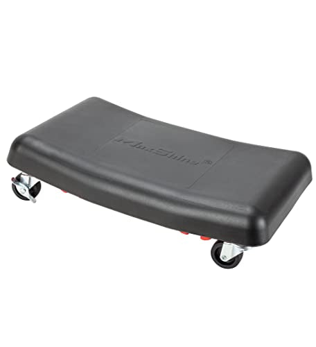 Maxshine 2-in-1 Modular Detailing Creeper Seat with Cushion – Rolling Creeper with Removable Cushion & Tool Tray – Heavy-Duty Polyethylene & Steel Frame, 4” Wheels - size: Complete Set