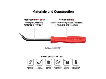 TEKTON 5/32 Inch x 6-1/2 Inch 50-Degree Mini Pry Bar | LRD82101 | Made in USA - size: 5/32 Inch 50-Degree
