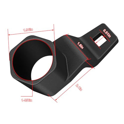 Bittwee Car 19 mm Harmonic Balancer Socket & 50mm Crankshaft Crank Pulley Wrench Holder Tool for Stubborn Bolts, Removal Holding Spanner kit for 19mm Engines