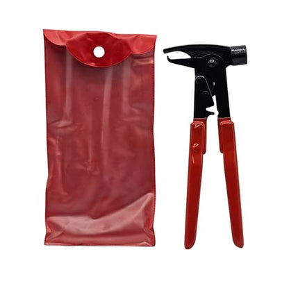 C-HORSE Wheel Balancing Weight Plier Hammer Tool, Balancing Tool Hammer Plier for Clip On Wheel Weights Balance Rims - Red