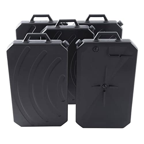 SLMOTO ABS Low Profile Oil Drain Pan w/Spout for Harley Electra Glide Standard FLHT 5PCS - size: 5PCS Oil Drain Pan for Motorcycles
