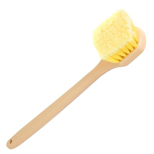 Mr. Detroit - 20" Long Handle Wash Brush w/Heavy Duty Scrub Brush with | Non-Slip Long Handle for All Wheels Tire, Like Automobile, Motorcycle, Bicycle and Ship
