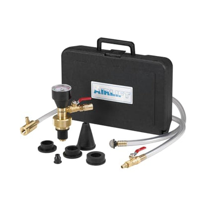 UView 550000 Airlift Cooling System Leak Checker and Airlock Purge Tool Kit, OEM Approved, Universal Connectors, Minimum 90 PSI/60 Bar, Used for Leak Detection, Purging Airlocks, A/C System Refill