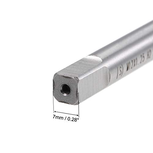 uxcell Metric Machine Tap Left Hand M12 Thread 1.25 Pitch H2 4 Flutes High Speed Steel Screw Thread Taps Tapping Tool - size: M12x1.25