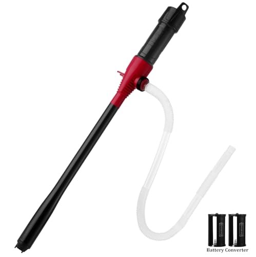 BOYISEN Battery Operated Liquid Transfer Pump, Electric Fuel Transfer Pump | for Gas Cans & Barrels, 2.2 GPM Fast Flow, Flexible Hose, for Gasoline Diesel Kerosene Oil & Water