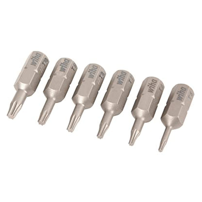 Wiha 71570 6 Piece Torx Insert Bit Set - T5 - T10 x 25mm | bike-hand-tools - size: One Size
