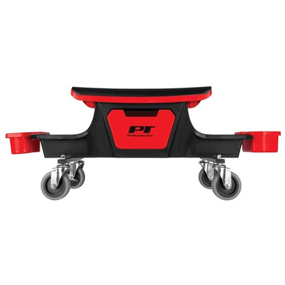 Performance Tool W85035 Heavy Duty Roller Mechanics Seat and Brake Stool with 4-Inch Rubber Swivel Casters Roll Over - style: Rolling Storage Garage Seat