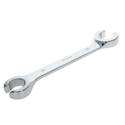 Auniwaig 19mm x 22mm Flare Nut Wrench 0.75 x 0.87 Inch Metric Double Open End Geardrive Flare Nut Wrench for Removing Replacing Nuts 1 Pcs - size: 19x22mm