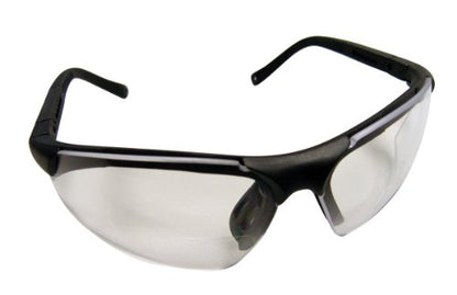 SAS Safety Sidewinder Readers Safety Glasses -Black Frame - Clear 2.5 X Reader Lens - Polybag