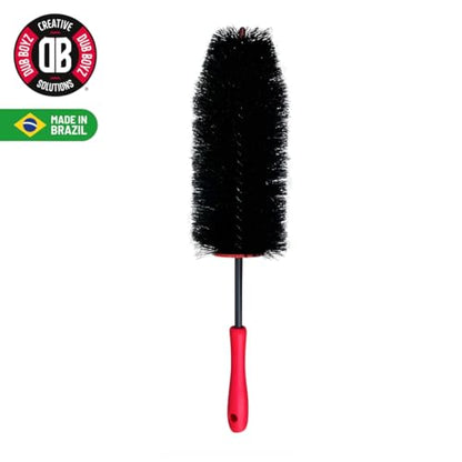 DUB BOYZ Wheel Brush for Cleaning Rims - 17.7" Long Reach Flexible Hedgehog Brush, Soft Bristles for Wheel Holes, Spokes & Lug Nuts, Safe for Alloy Wheels Rick Brush