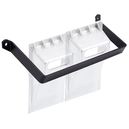 Outus Wheel Chock Bracket Mount Holder, Storage for 2 Pcs 9 Inch Aluminum Wheel Chocks Trailer Bed, Fender, Loading Dock, Tractors Truck Tire Blocks, Powder Coated Carbon Steel, 20.8"L x 1.25"W x 7"H