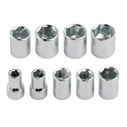 21-Piece Mechanic's Tool Kit Socket Screwdriver Set Dual-Head T-Wrench Compact Portable Steel Alloy Bits for Automotive Bike Furniture Repair