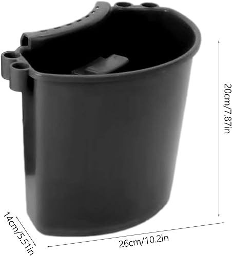 Car Detailing Bucket Organizer - Portable Auto Wash Bucket with Tool Hanger, Red