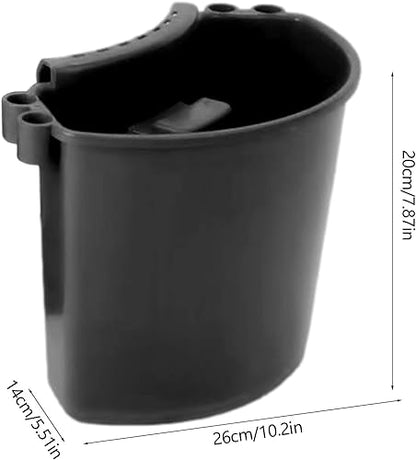 Car Detailing Bucket Organizer - Portable Auto Wash Bucket with Tool Hanger, Red