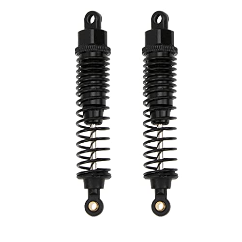 2Pcs Aluminum Shock Absorber Damper 166004 Compatible with Redcat Shockwave Sandstorm Tornado Epx/PRO S30 HSP 94106 94107 RC Off Road Buggy Truck (Black)