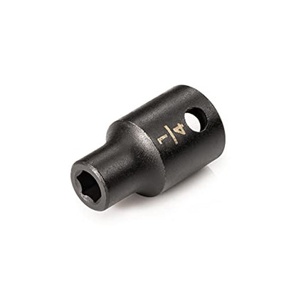 TEKTON 3/8 Inch Drive x 1/4 Inch Shallow 6-Point Impact Socket | SID12006 - size: 1/4-Inch, style: Shallow