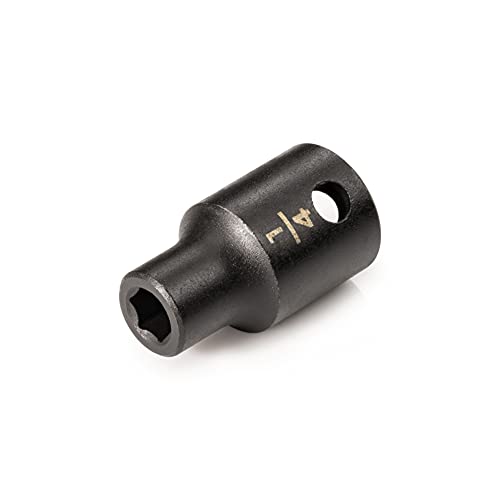 TEKTON 3/8 Inch Drive x 1/4 Inch Shallow 6-Point Impact Socket | SID12006 - size: 1/4-Inch, style: Shallow