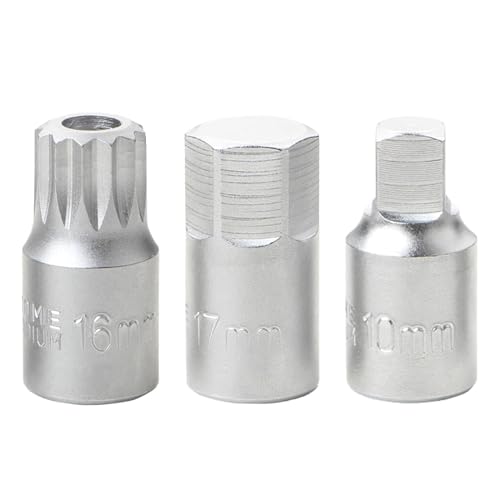 H17 Oil Sump Drain Plug Socket Wrench 3/8'' Drive Auto Repairing Transmission Gearboxes Screw Wrench Drain Plug Socket 3/8 - color: B