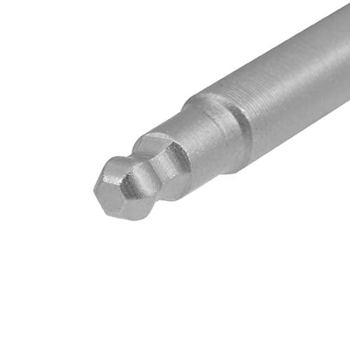uxcell 3 Pcs H2.5 (2.5mm) Ball End Screwdriver Bits, S2 Steel Magnetic 2.6 Inch Long Drill Bit with 1/4 Inch Hex Shank - style: H2.5