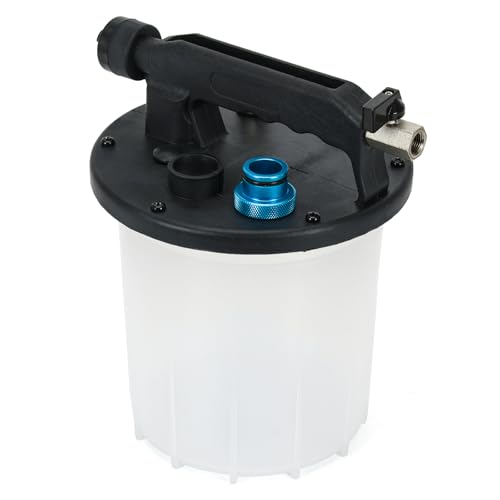 3L Brake Bleeder Vacuum Pump Kit with 1L Refilling Bottle and 18pcs adapters,One Person Pneumatic Brake Fluid Bleeder Kit Suitable for Most Brake Mast Cylinder - size: 3L+adapters