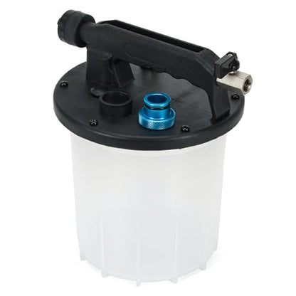 3L Brake Bleeder Vacuum Pump Kit with 1L Refilling Bottle and 18pcs adapters,One Person Pneumatic Brake Fluid Bleeder Kit Suitable for Most Brake Mast Cylinder - size: 3L+adapters