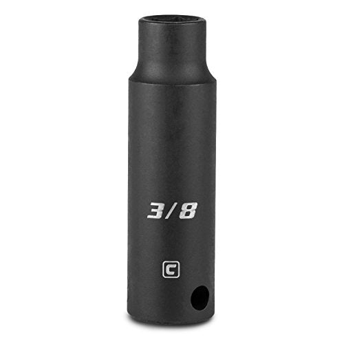 Capri Tools 3/8-Inch Deep Impact Socket, 3/8-Inch Drive, 6-Point, SAE - size: 3/8-Inch