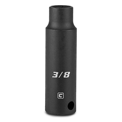 Capri Tools 3/8-Inch Deep Impact Socket, 3/8-Inch Drive, 6-Point, SAE - size: 3/8-Inch