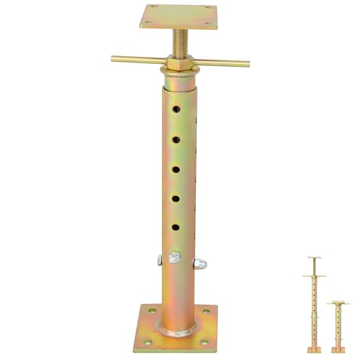 House Floor Jacks for Leveling-Adjustable Jack Post Pole with 19"-36" Telescoping Height, Heavy Duty Steel Screw Jack Post for Lifting, Basement Support Floor Jacks for Leveling Crawlspace Permanent - style: 1PCS