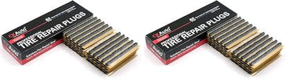 CKAuto 60pcs 4" Black Tire Repair Strings, Automotive Tool Tire Repair Plugs for Tubeless Off-Road Tires Car, Bike, ATV, UTV, Wheelbarrow, Mower (Pack of 2) - color: Black, size: 4" x φ0.236" 60pcs (Pack of 2)