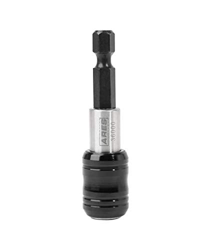 ARES 36000 - One Touch Bit Holder - One Touch Mechanism Makes Bit Change a Breeze - Works With All 1/4-Inch Drive Bits - size: One Touch Bit Holder