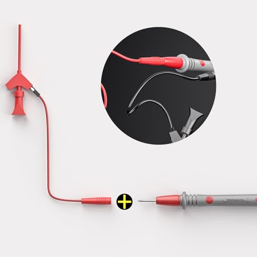 Goupchn Silicone Multimeter Test Leads Kit 33PCS for Electrical Testing | Replaceable Wire Piercing Probes Set, Alligator Clips Cable Wires, Test Hook Clips, Testing Tweezer - style: 33PCS