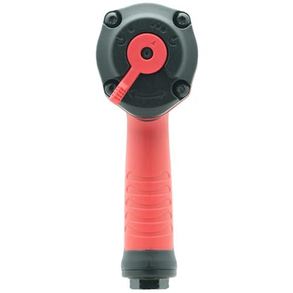 BESWELL BW-112F3N-TW-38 3/8-Inch Stubby Air Impact Wrench, 600 Ft-Lbs | Compact twin hammer pneumatic tool effortlessly tackles tight spaces, crowded engine bays, and brake maintenance.