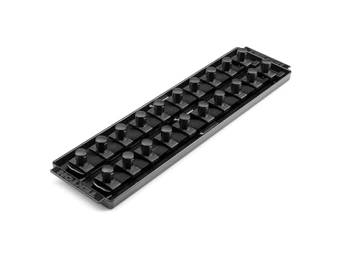 TEKTON 3/8 Inch Drive Socket Organizer Set | OST12330 - color: Black, size: (20-Tool), style: 2-Rail