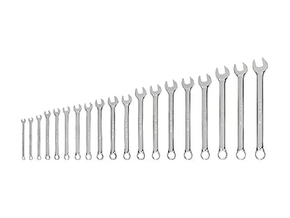 TEKTON Combination Wrench Set, 19-Piece (6-24 mm) | WCB90205 - size: 19-pc. (6-24 mm), style: Metric