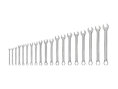 TEKTON Combination Wrench Set, 19-Piece (6-24 mm) | WCB90205 - size: 19-pc. (6-24 mm), style: Metric