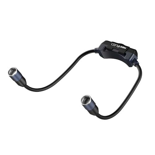 NextLED NT-6633 Heavy Duty Rechargeable Neck Light with Magnetic Base, IPX4, 2000mAh Battery, LED Mechanic Neck Light Hands Free, Flexible Around The Neck Flashlight, Neck Work Light Rechargeable