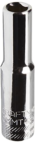 CRAFTSMAN Deep Socket, SAE, 1/4-Inch Drive, 1/4-Inch, 6-Point (CMMT43573) (Pack of 4) - size: 1/4" (Pack of 4)