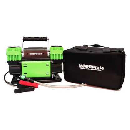 MORRFlate TenSix 12 Volt Air Compressor Heavy Duty, 10.6 CFM 150 PSI Dual Cylinder Portable Off-Road Tire Inflator for Jeep Truck RV 4x4 Overlanding, 4 Tire Inflation Deflation, 4FT Steel Hose - size: 10.6 CFM Compressor