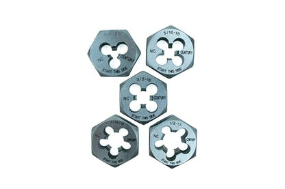 Century Drill & Tool 98922 Fractional Tap & Die Set, 12 Piece | 12 Piece Fractional Tap & Die Set is, consistently formed threads to ensure, exact fits - size: 12 Piece