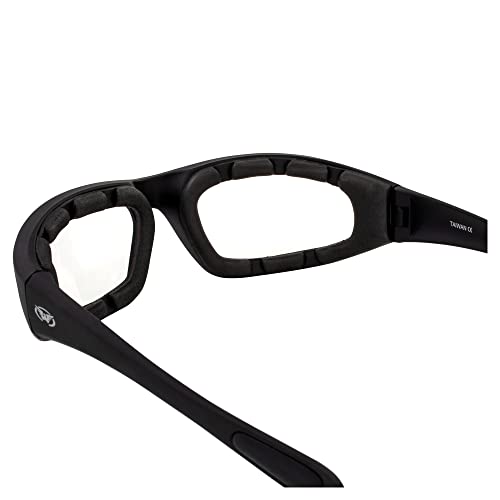 Global Vision Kickback Motorcycle Glasses - color: Black Frame/Clear Lens
