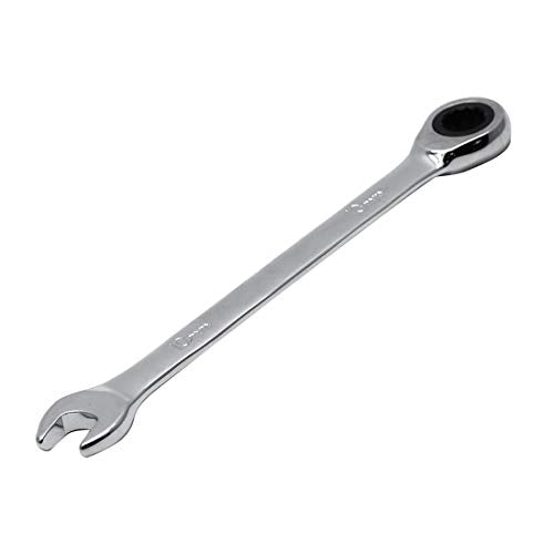 2 Pcs 10mm Ratchet Wrench Metric Ratcheting Wrench Set with 5° Movement and Hardened & 72 Teeth for Projects Metric Tight Spaces - size: 10 mm